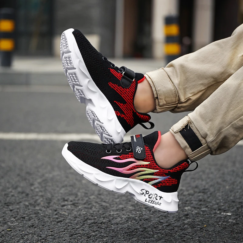 Детские кроссовки для мальчиков обувь бега сетчатая Брендовая детская