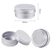 100pack mini silver aluminum storage jar 10g containers cosmetic container set facial care cream bottle with screw cap