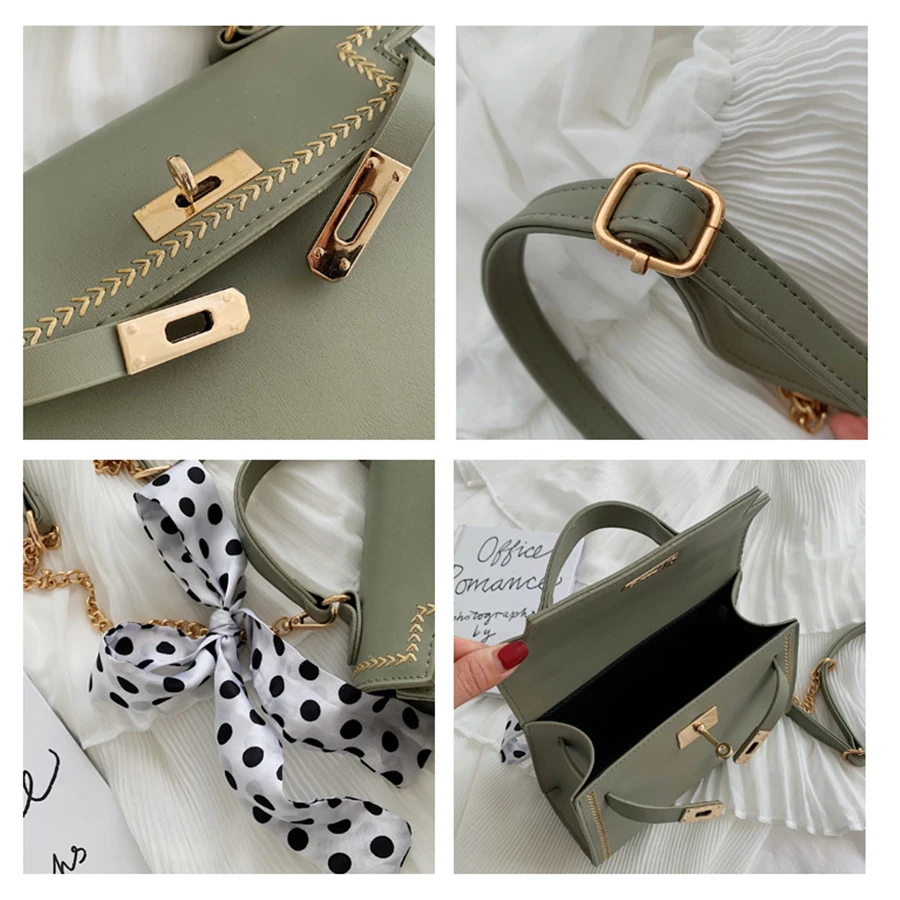 Дизайнерские новые сумки через плечо с замком для женщин повседневные