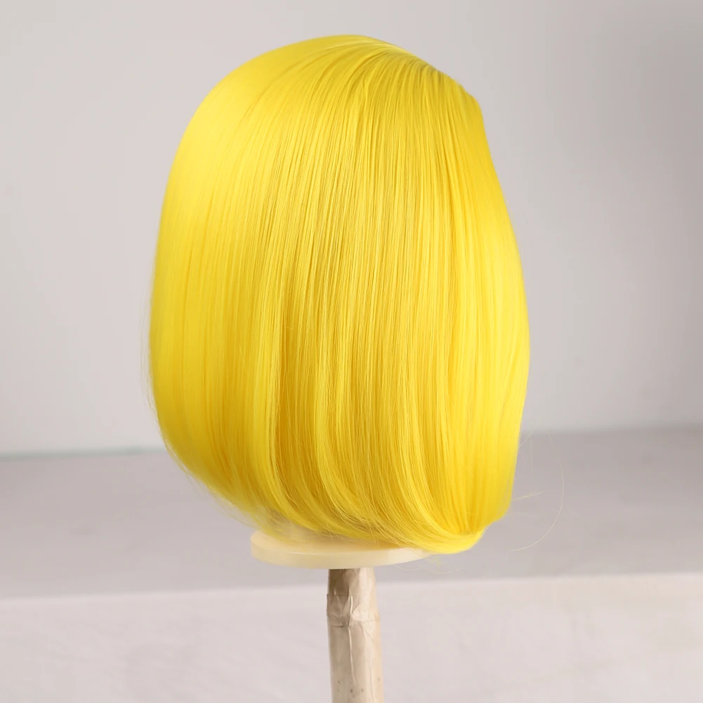 

Machine Made Bob Cut Wigs Short Glueless Synthetic Wig for Women Heat Resistant Fiber Hair No Lace Wig