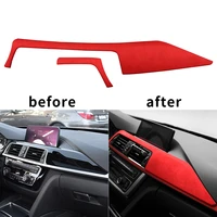 1 pc new red blue grey suede car dashboard decorative cover accessories fit for bmw 3 series f30 f31 f32 f34 f36 3gt 2013 2019