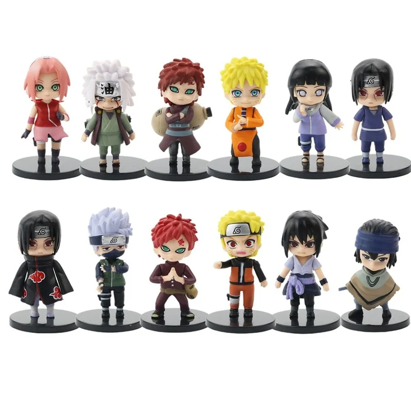 

12pcs/Set Anime Naruto Figure Kakashi Sasuke Sakura PVC Action Figure Figurines for Decoration Collection Gift Toy