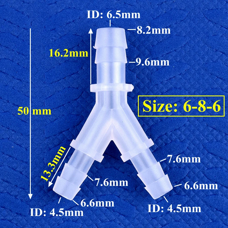 SgooHan PP Y-образные редукционные тройники 4-12 мм