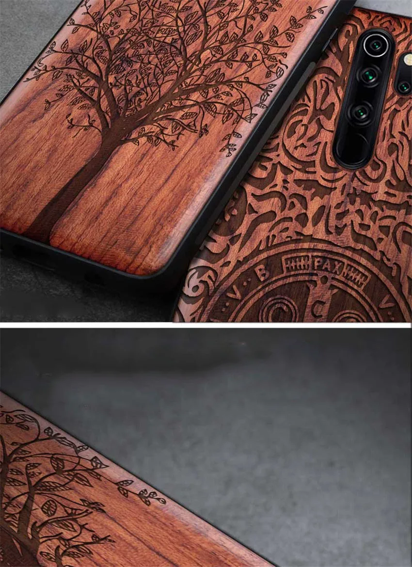 Чехол для redmi note 8 Pro, деревянный чехол, чехол для redmi note 8, палисандр, ТПУ, противоударный чехол для Xiaomi redmi note 8 pro, чехол для телефона