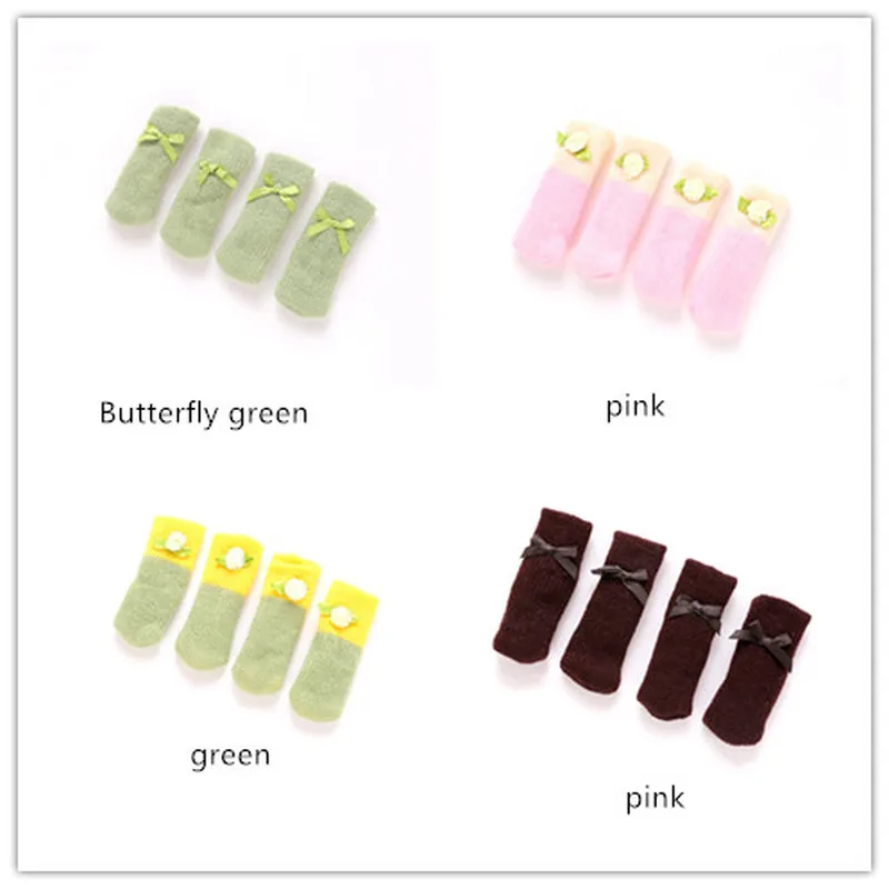 Anti Slip Furniture Legs Mat for Chair Socks Bumper Damper Table Feet Rug Caps Felt Pads Knitting | Мебель