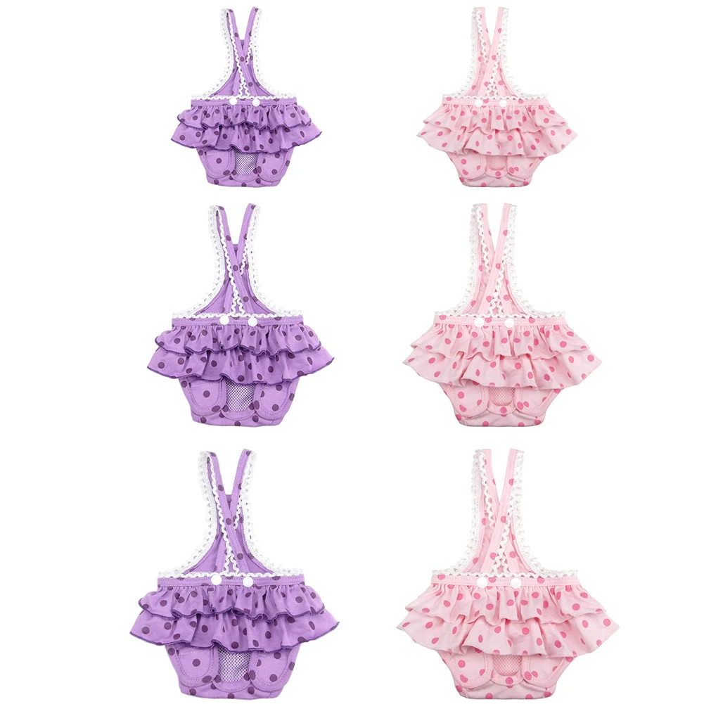 

Dot pattern Pet Dog Shorts Diaper Sanitary Physiological Pants Washable Female Short Panties Menstruation Underwear Briefs