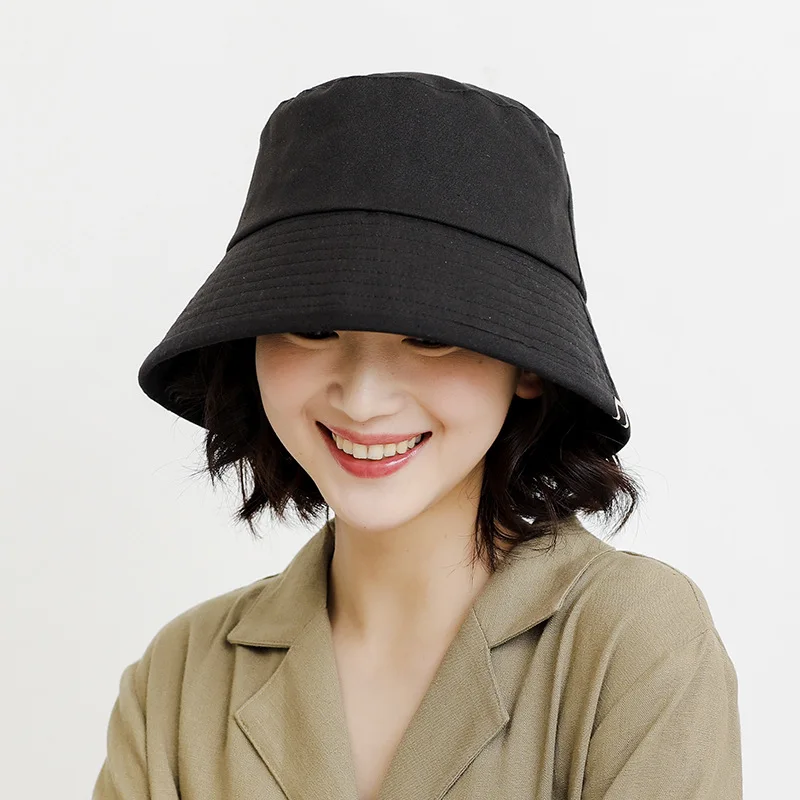 Летняя новая женская металлическая стандартная однотонная шляпа в рыбацком