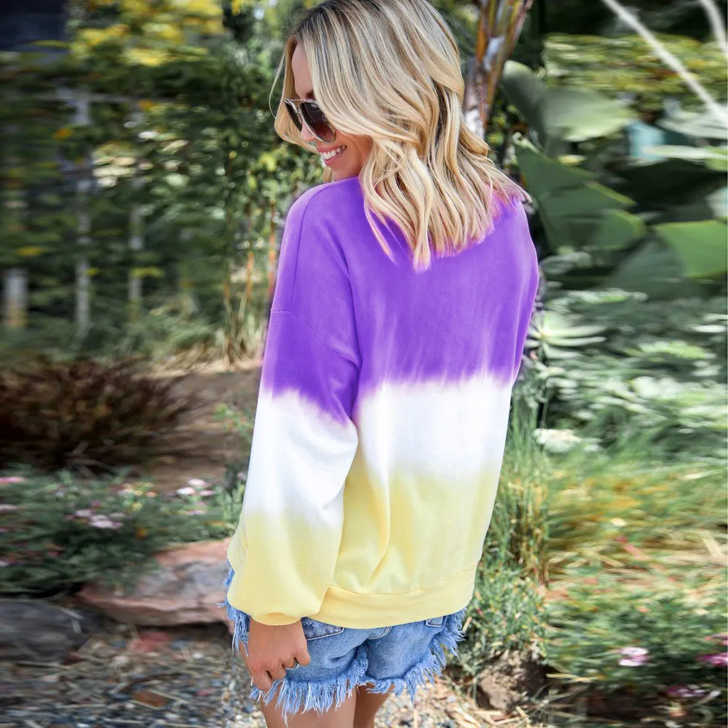 Одежда Для Беременных размера плюс с круглым вырезом контрастный цвет топ