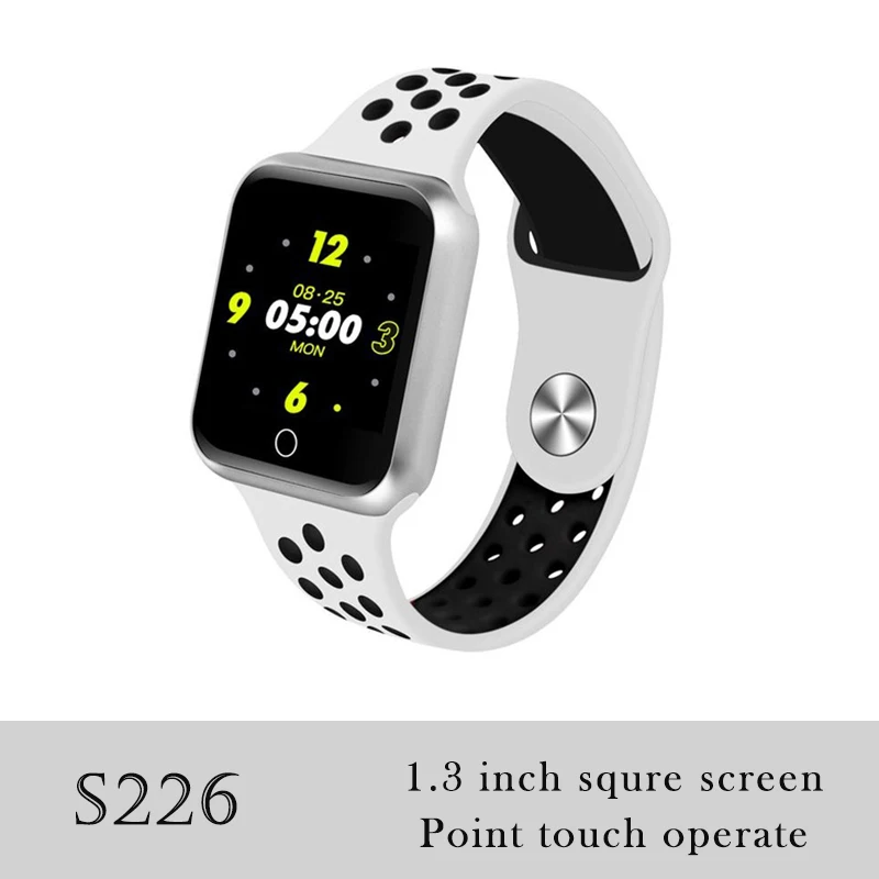 S226 White black 696 LJL08 0,9" TFT цветной шагомер браслет A6 умный Браслет пульсометр кровяное давление Водонепроницаемый Фитнес-трекер часы M - Цвет: S226 White black