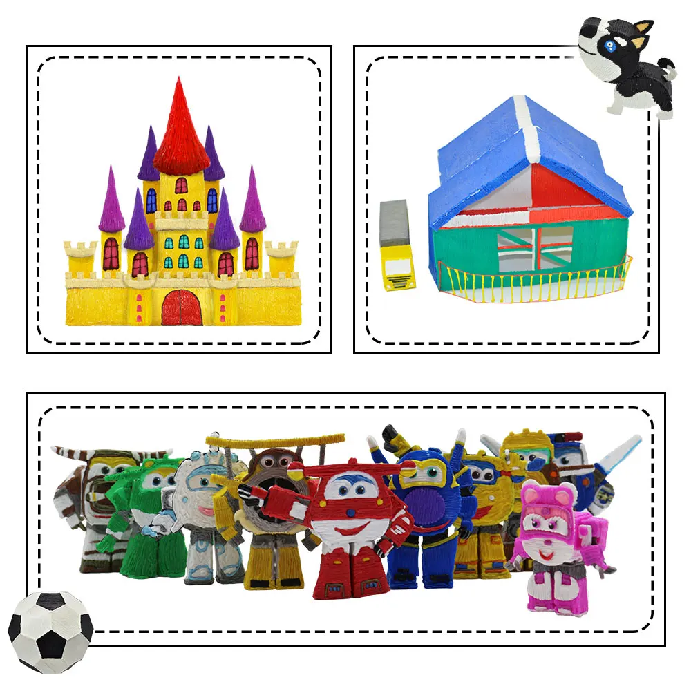 Ручка для 3d-печати подростков и создателей Бесплатная заправка нитей книга