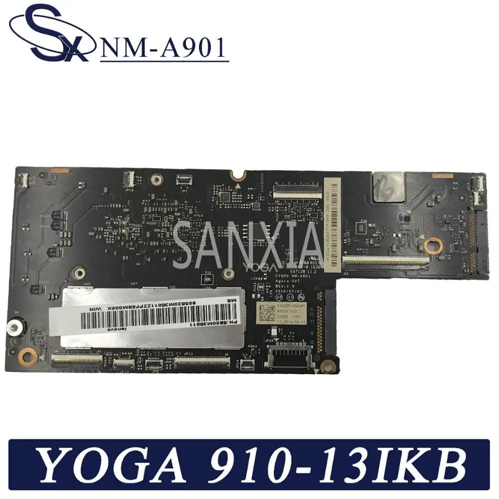 KEFU NM-A901 материнская плата для ноутбука Lenovo YOGA 5 Pro 910-13IKB оригинальная 8G-RAM I7-7500U |