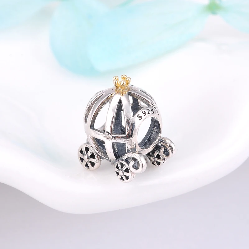 Сказочная версия Серебряная корона милая тыква автомобиль ажурные