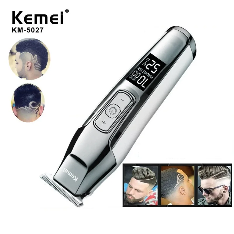 Kemei, профессиональный триммер для волос, мощная электрическая машинка для стрижки волос, бритва, машинка для бритья волос, машинка для стрижки бороды, электрическая бритва