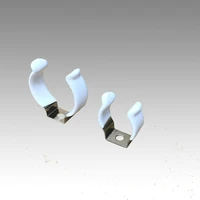 10 pack strong force resilient tubular lights holder carbon steel clip t7 t9 pvc wrapped lamp clamp