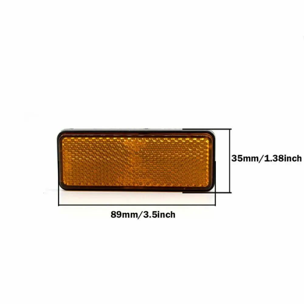 1 шт 24 SMD светодиодный 12V мотоциклов Прямоугольный Отражатель задний стоп сигнал