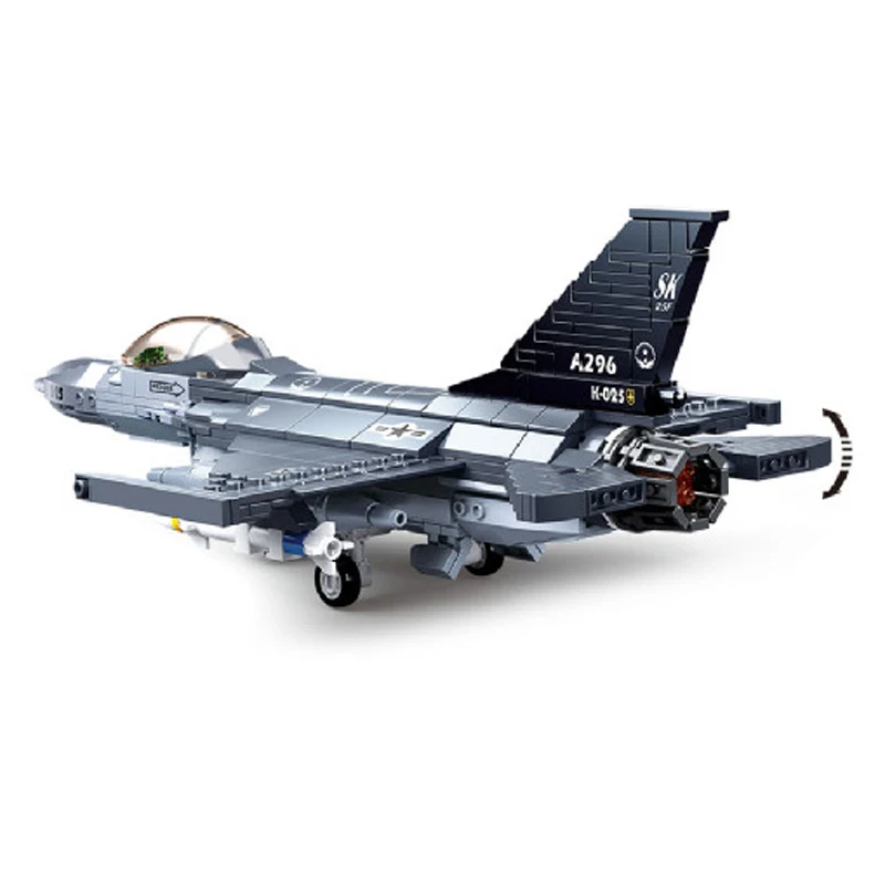 521 шт. военный F16 набор бойцов США сокол модель самолета Современная война