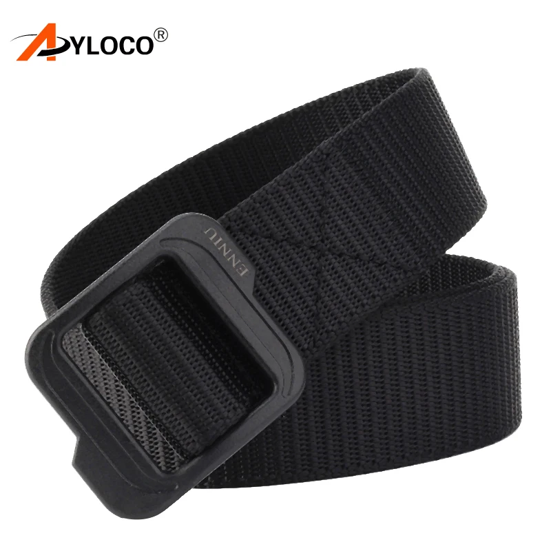 4.3cm Wide belt Tactical Belts Nylon Military Army Outdoor Plastic Buckle Heavy Duty Training Hunting Belt |