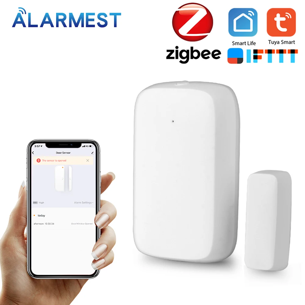 Сенсор Alarmest Zigbee для дверей/окон датчик контакта дверей датчики сигнализации