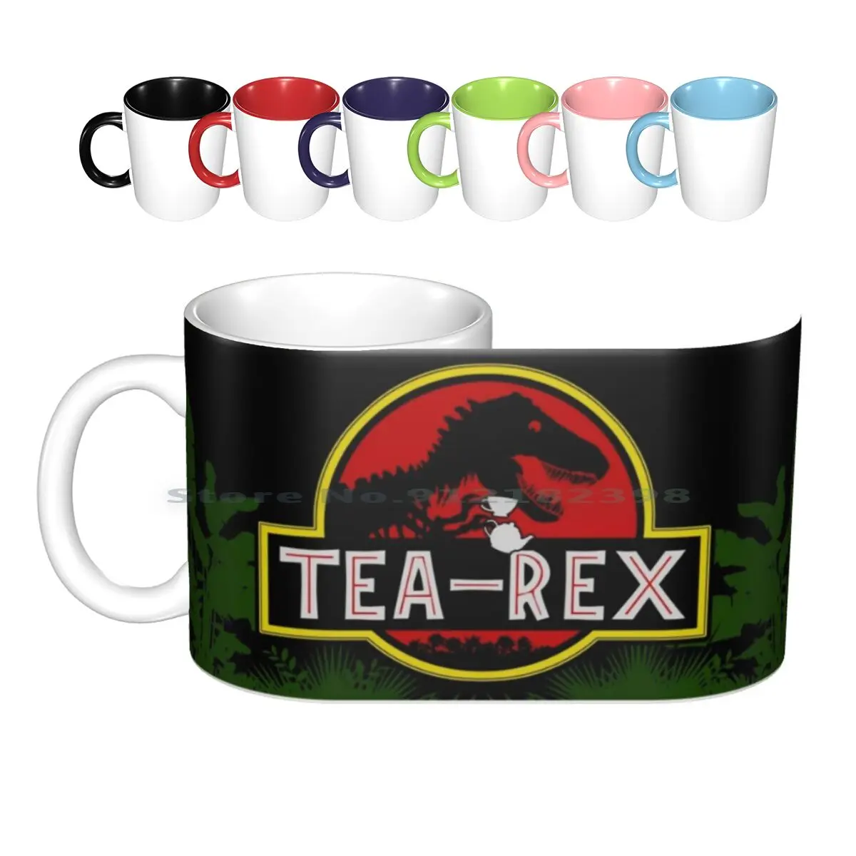 

Tea Rex Ceramic Mugs Coffee Cups Milk Tea Mug Tea Rex Movies Creative Trending Vintage Gift Bottle Cup