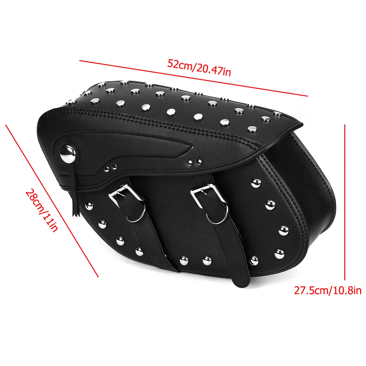 

Pair Motorcycle PU Leather Saddlebag Side Bags Tool Luggage Storage Bags For Honda/Yamaha/Suzuki