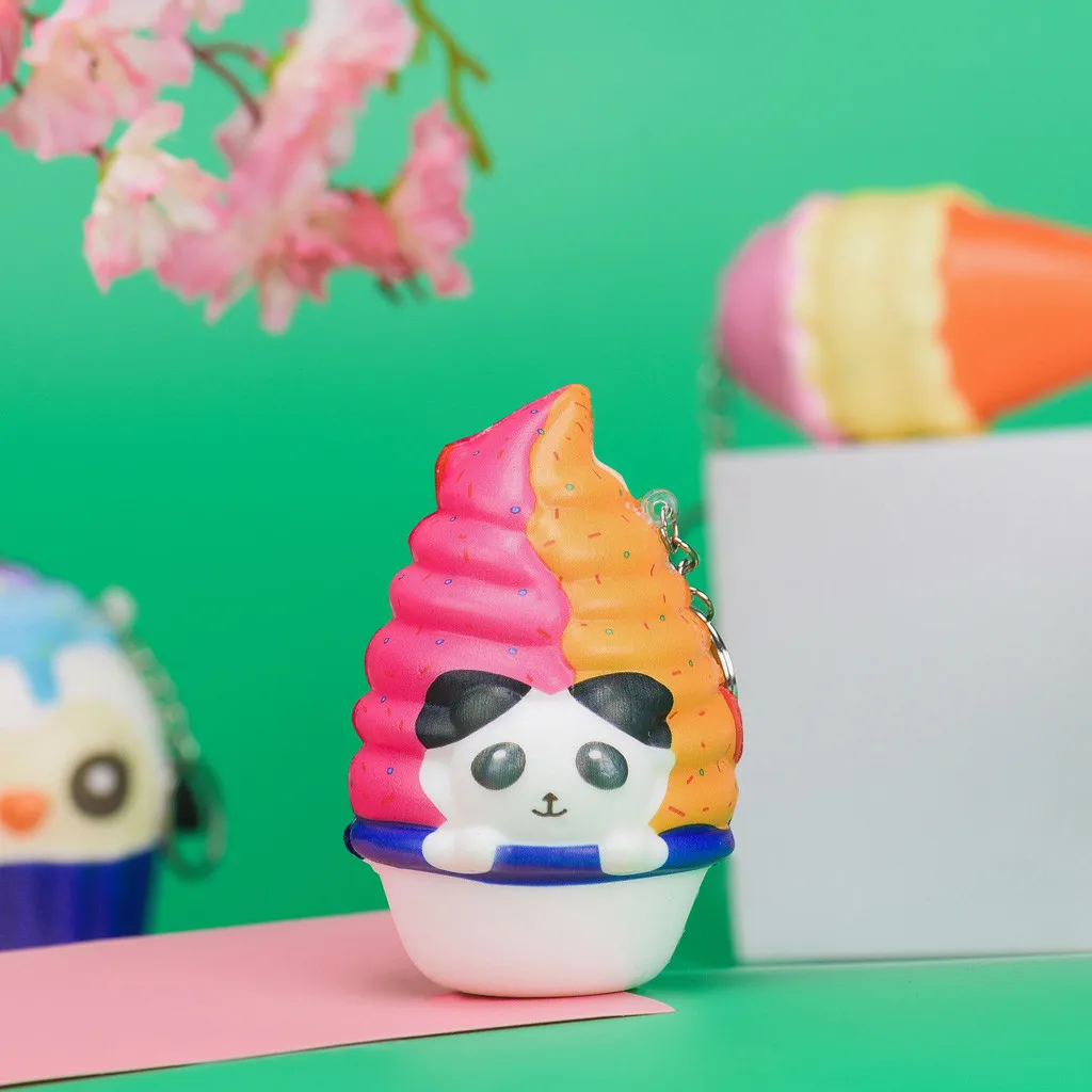 Kawaii Adora панда мороженое ароматический крем медленный брелок игрушка для снятия