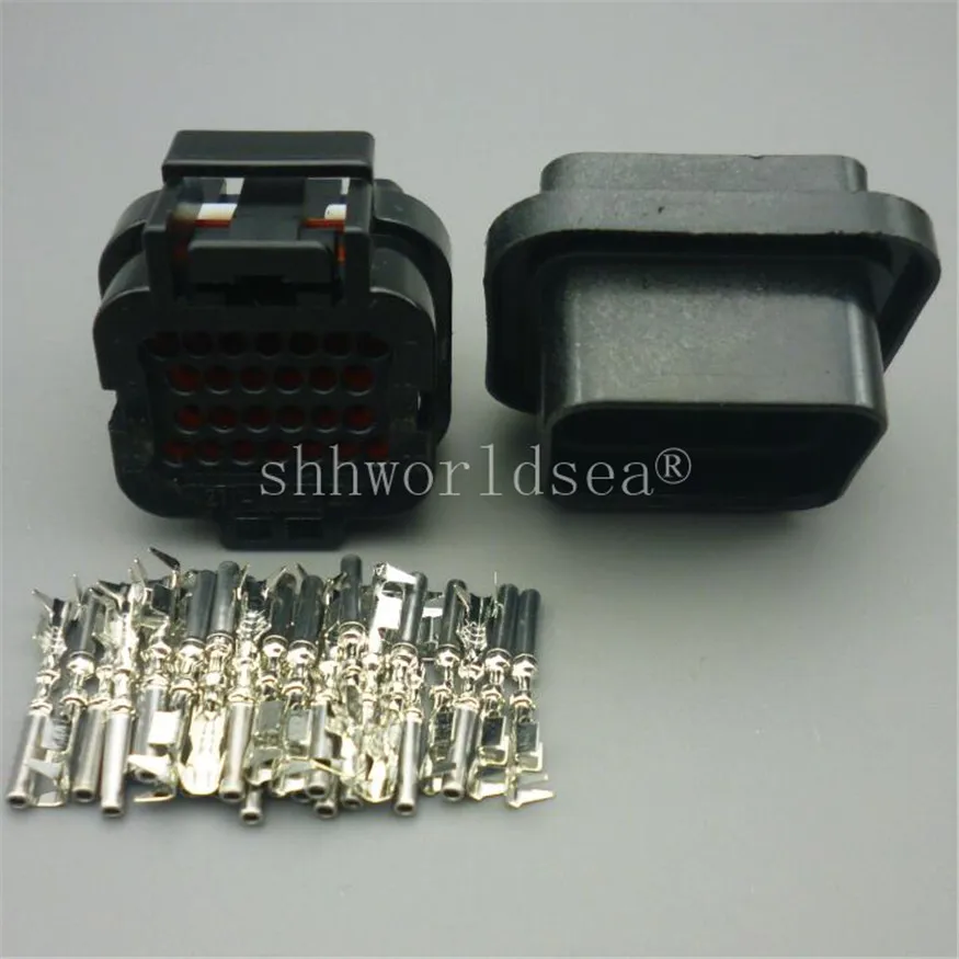 26 Pin 3-1437290-7 6437288-6 T SUPERSEAL 3 Slots Electrical Female Male Straight PCB Wire to Board Connector ECU Plug | Автомобили и