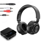 Bluetooth-наушники AptX с низкой задержкойLL + Bluetooth-аудиопередатчик, шумоподавление, Hifi беспроводная гарнитура, наушники для ТВ, ПК, PS4