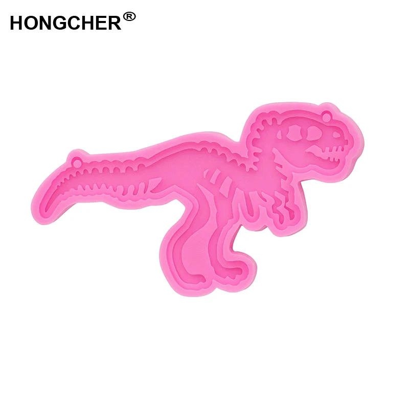 Новая форма для ключей с динозавром подвесок Гибкая силиконовая выпечки