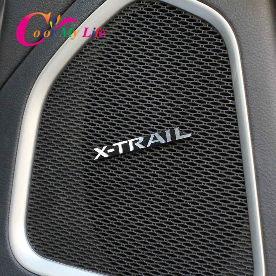 Наклейки для салона наклейки дверей и аудио накладка на колеса Nissan X trail T32