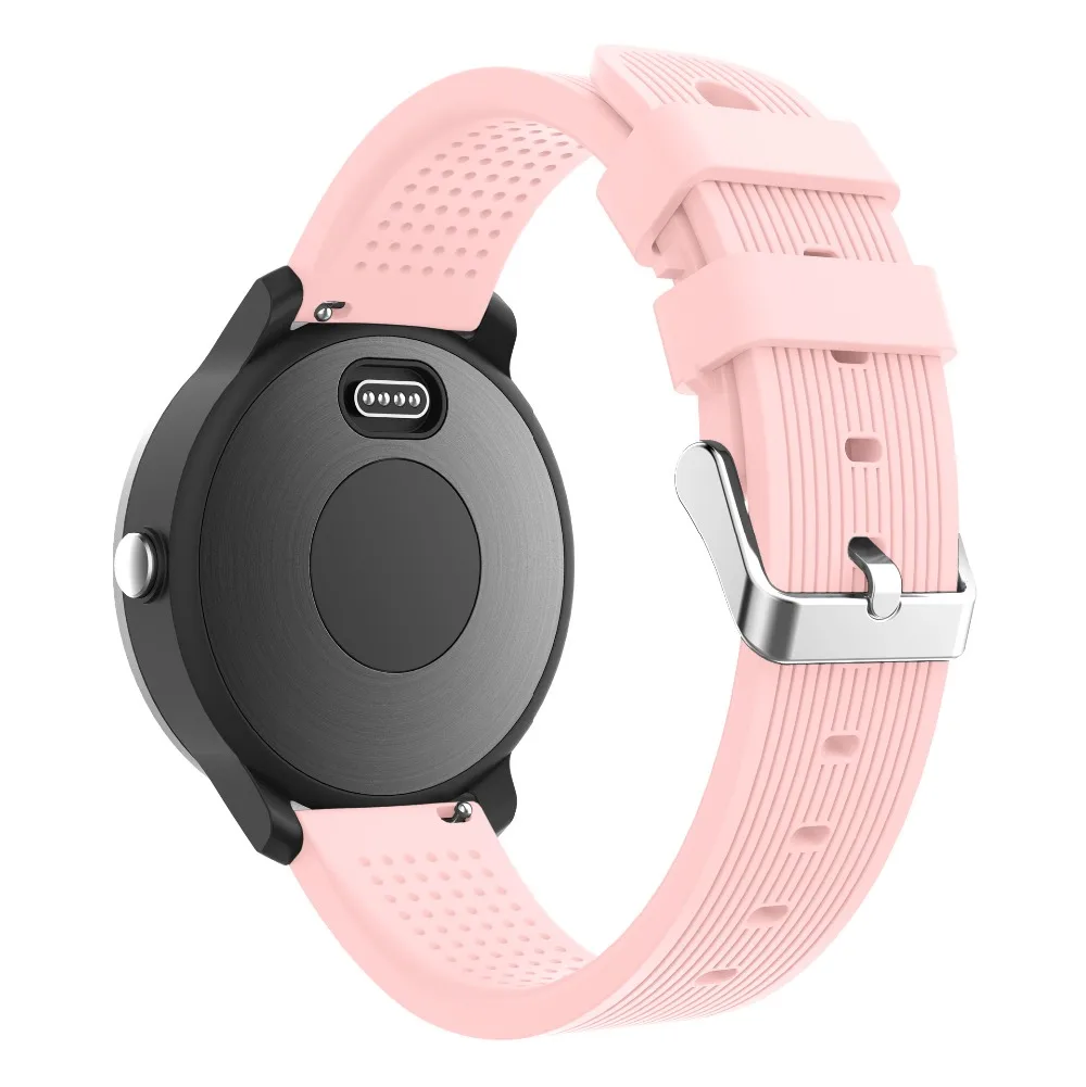 Цветной мягкий силиконовый браслет ремешок для Garmin vivoactive3 vivomove HR сменный умный Браслет для Garmin Vivoactive3 ремень - Цвет ремешка: Pink