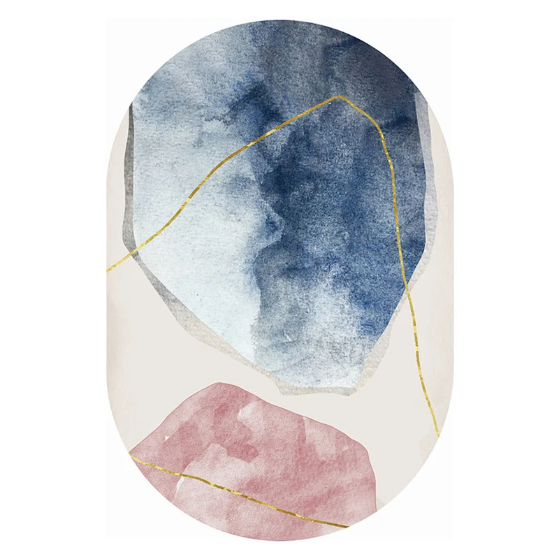 Ins геометрический Коврик для гостиной противоскользящий большой коврик ванной