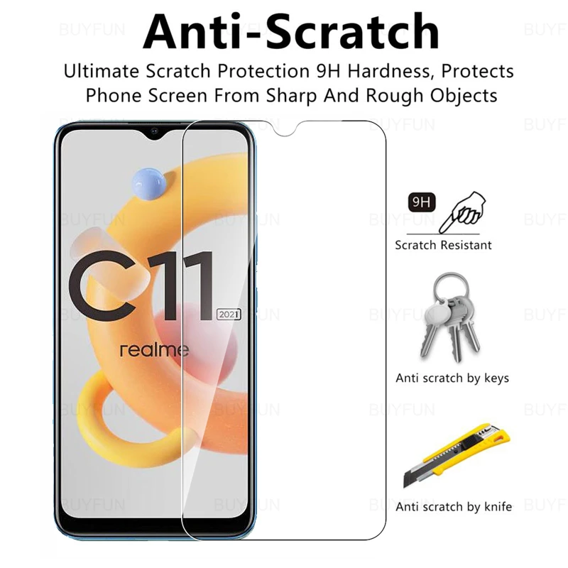3pcs protective glass for realme c11 2021 9d screen protector for oppo realme c 11 c21 c25 c15 c3 redmec11 clear protective film free global shipping