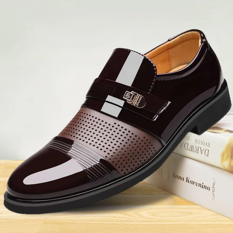 

Wedding dress suit formal shoes men loafers men slip on men dress shoes business shoes men oxford leather zapatos hombre Nice