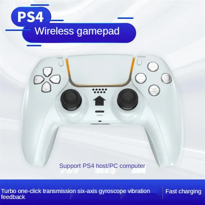 Беспроводной контроллер для PS4 с тачпадом и моделью от PS5 Turbo одной кнопкой