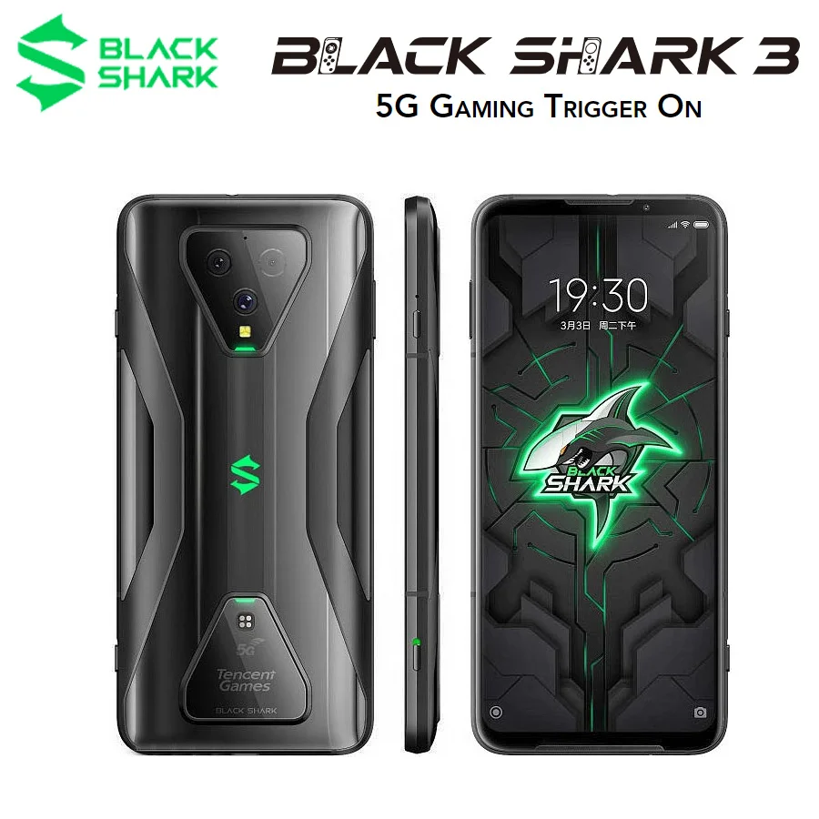 Игровой телефон Black Shark 3 глобальная версия дюйма 8 ГБ ОЗУ 6 67 Гб ПЗУ Snapdragon 128 865 5G две