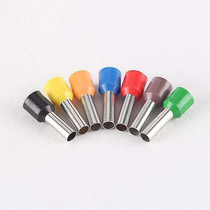 100 шт. E1012 для 1mm2 18 AWG изолированные клеммные колодки шнур концевой провод