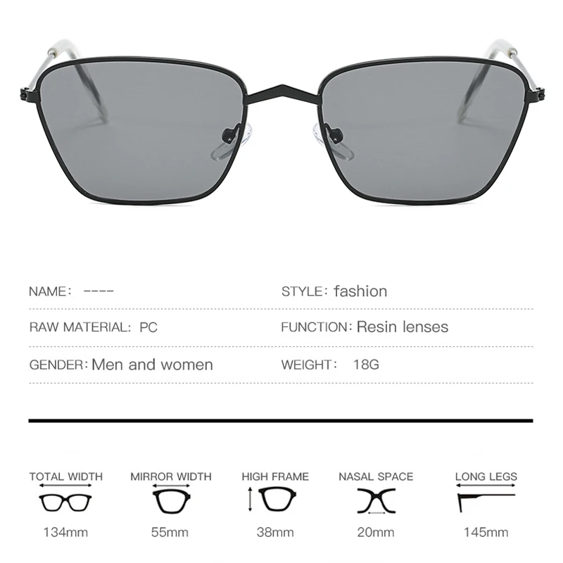 Brand Designer Small Square Sunglasses Women Men Clear Color Lenses Unisex Ellipse Sun Glasses for Female UV400 | Аксессуары для