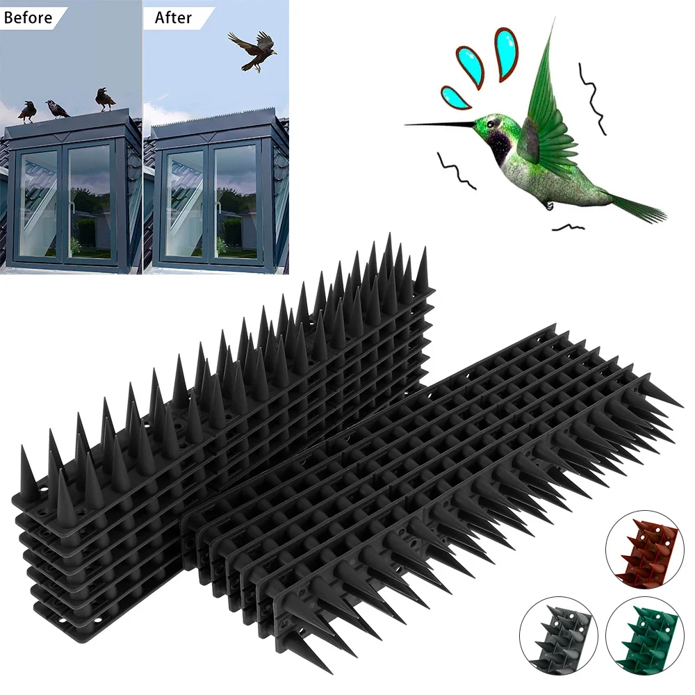 Pinchos de seguridad antiescalada para jard&iacute;n, cerca disuasoria de intrusos, antirrobo, para pared, para escalada de gatos, repelente de aves y palomas-1