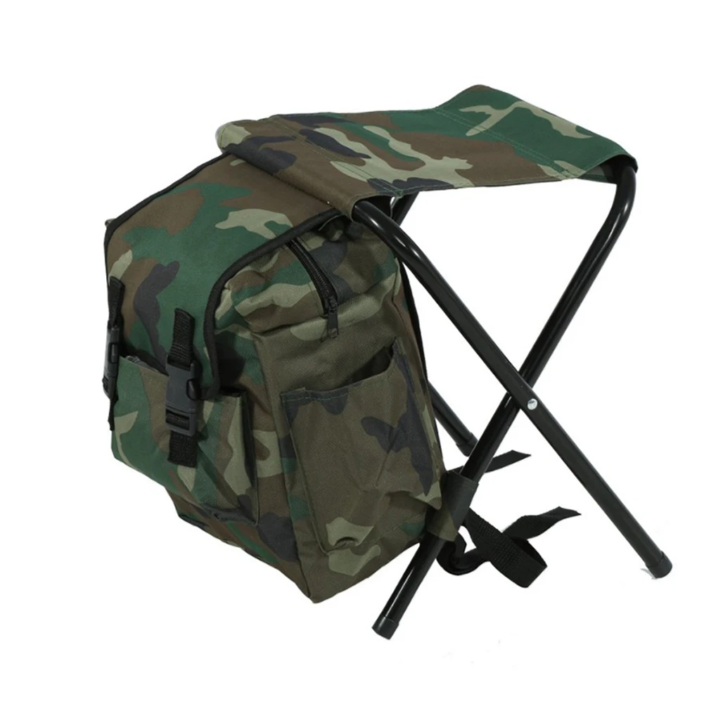 

Foldable Fishing Chair Backpack Portable Equipment Bag Folding Chair Picnic Outdoor Camping Chair Seat Hiking