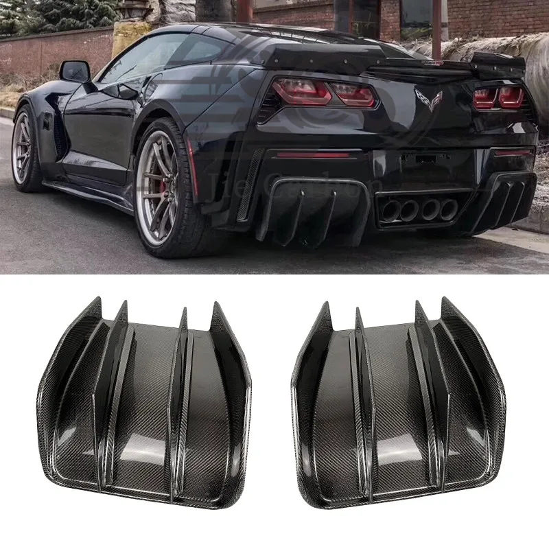 

Carbon Fiber/FRP Rear Diffuser Kerist Style Fit For Corvette C7 Z06 Rear Bumper Lip Splitter Spoiler 2014-2017 Car Accessories