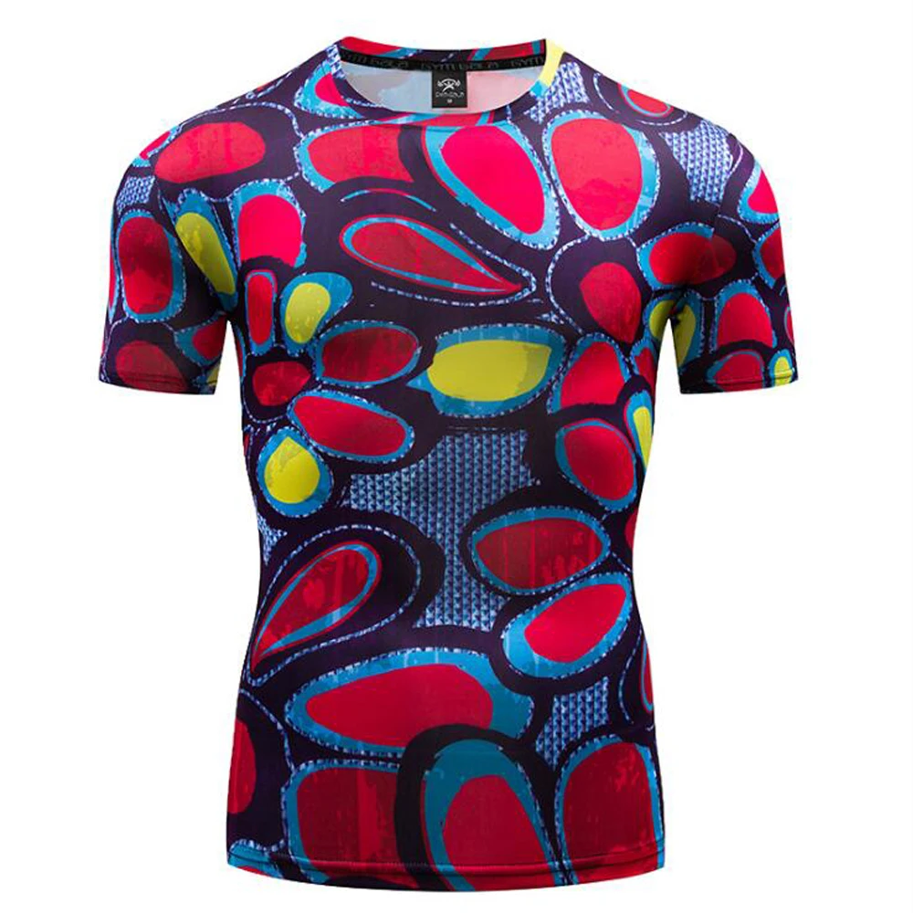 

Быстросохнущая рубашка для тренировок и бега, компрессионные топы для фитнеса, дышащая футболка для тренажерного зала, мужские спортивные ...