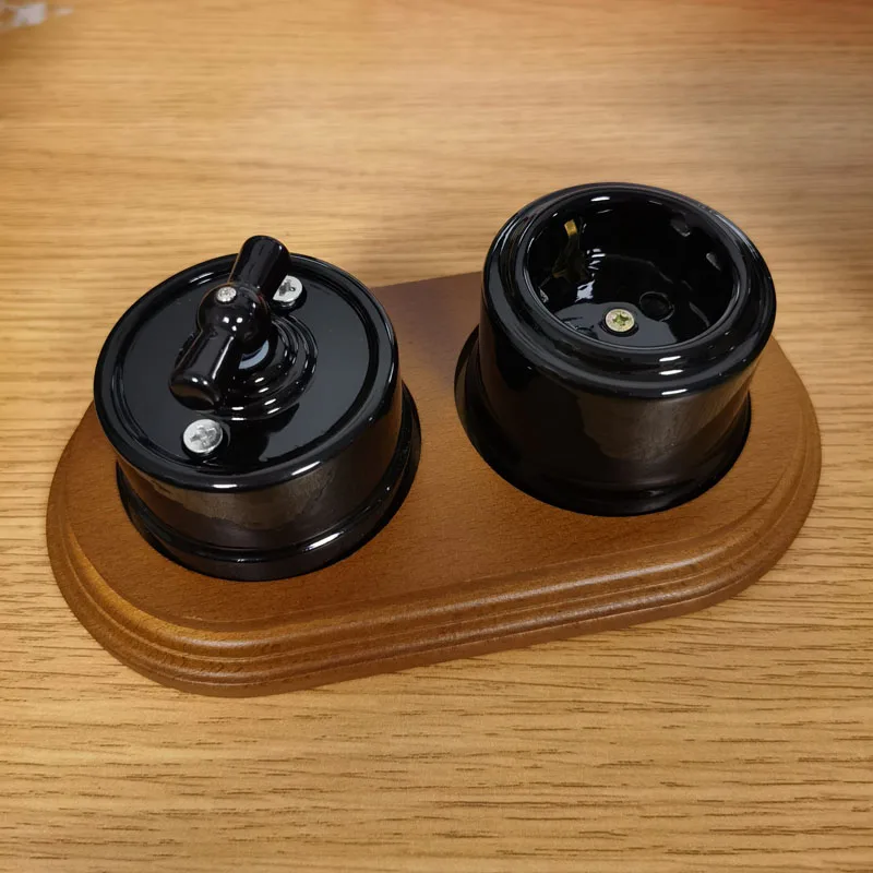 Настенный Керамический выключатель с европейской розеткой 10 А 250 В |