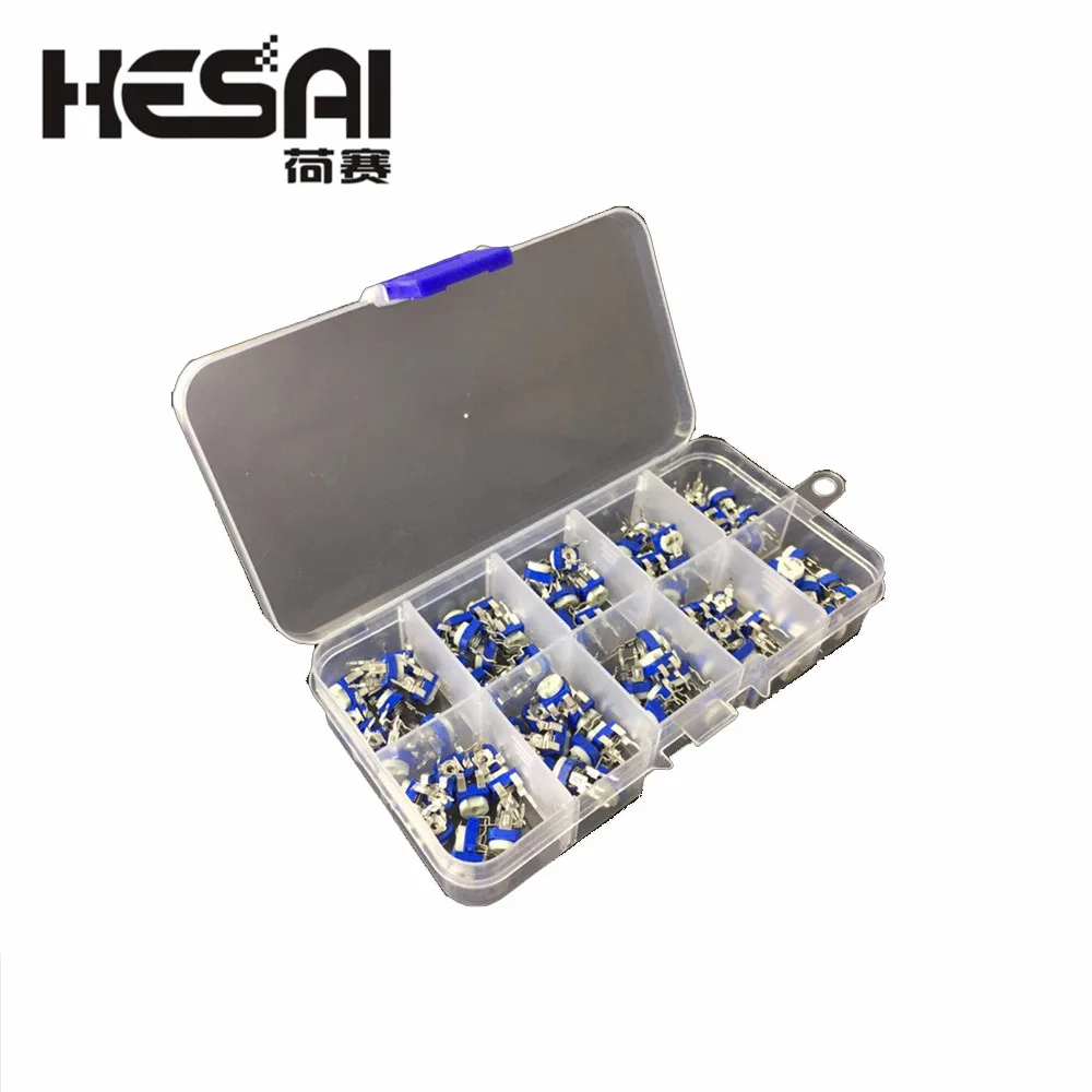 100 шт./кор. RM065 углеродная пленка горизонтальный подстроечный потенциометр набор