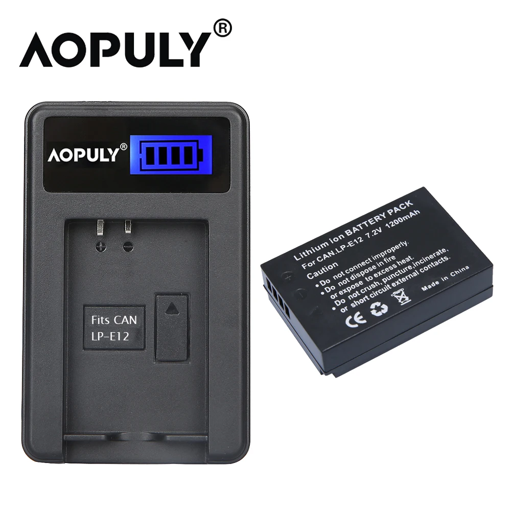Оптовая продажа 5 шт./лот LP-E12 LPE12 7 2 V 1200mAh цифровая батарея камера для Canon EOS M M2 100D Rebel