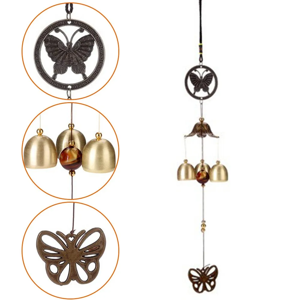 

1Pcs Antique Wind Chime Copper Yard Garden Outdoor Living Decoration Garden Tube Wind Chimes Outdoor Lucky Metal Wind Chimes