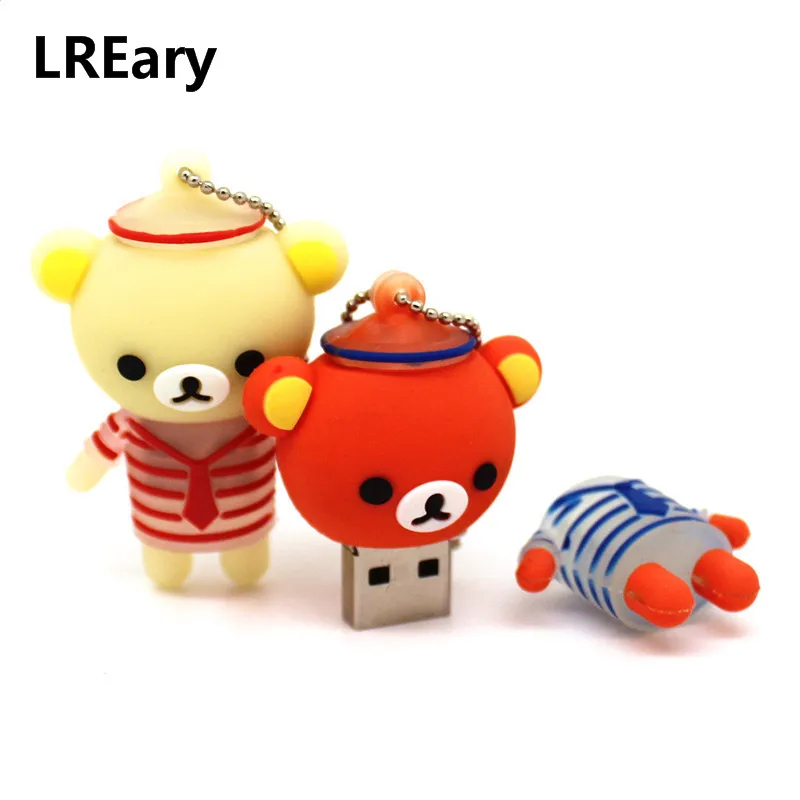 Мультяшный usb 2 0 красивый Медведь Rilakkuma USB флеш-накопитель 4 ГБ 8 16 карта памяти 32 64