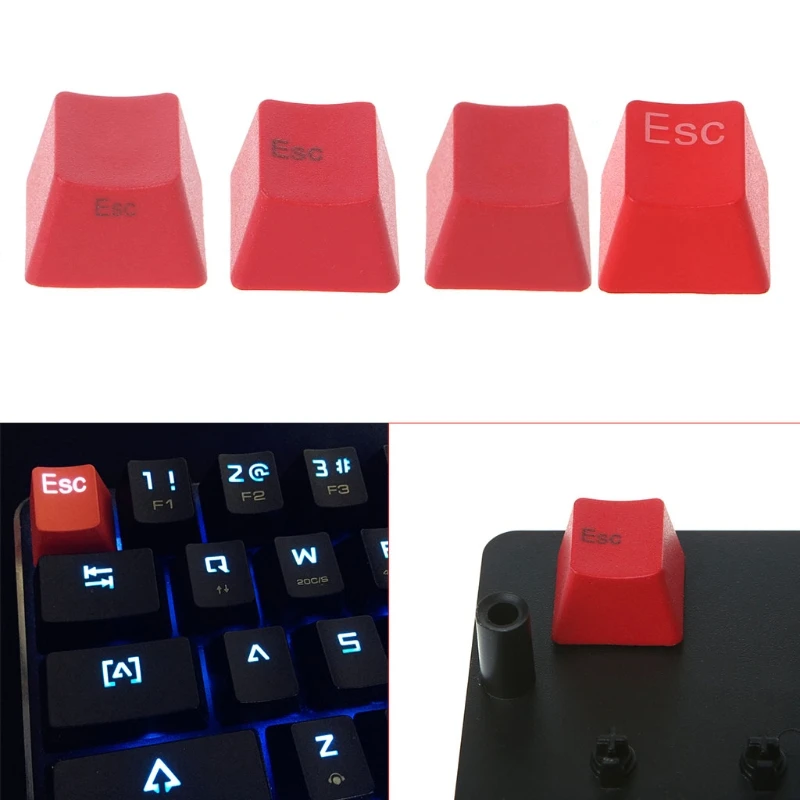 Механическая клавиатура PBT красный ESC Keycap R4 Cherry MX Переключатель OEM высота