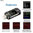 Тестер емкости протокола, измеритель тока и напряжения FNB38, быстрая зарядка, интеллектуальный тестер безопасности er QC4 + PD3.0 2,0 PPS, USB-тестер