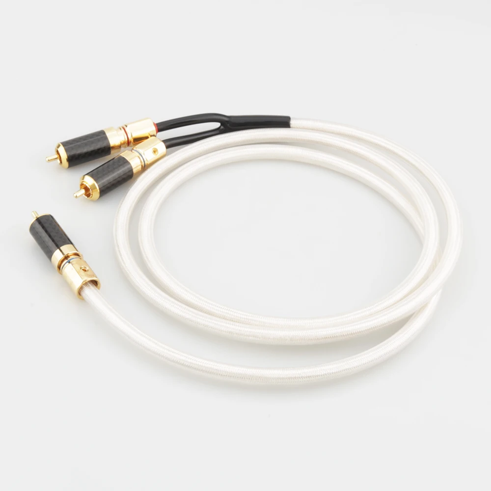 Y-образный переходник A26 RCA 1 штекер на 2 штекера короткий Y-разветвитель Цифровой