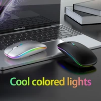 bluetooth mouse wireless mouse silent rechargeable laser computer mouse thin pc office mause for apple mac microsoft